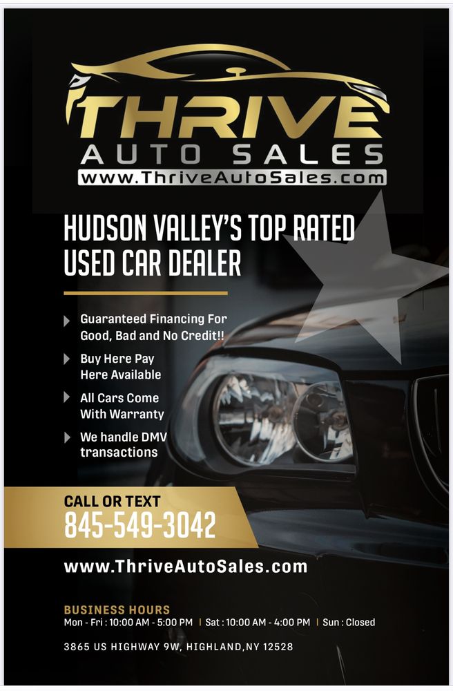 THRIVE AUTO SALES Updated August 2024 801 Union Ave, New Windsor