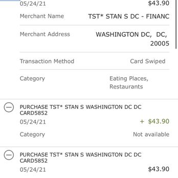 Stan's Restaurant & Bar - They swiped my card multiple times and tried to tell me I didn't pay. - Seafood Near Me - Washington, DC, District of Columbia Stan's Restaurant & Bar - They swiped my card multiple times and tried to tell me I didn't pay. - Seafood Near Me - Washington, DC, District of Columbia