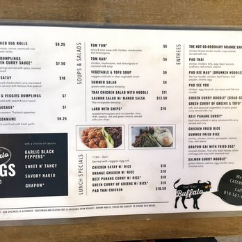 Summer Buffalo - Menu - Thai Near Me - Burbank, California Summer Buffalo - Menu - Thai Near Me - Burbank, California