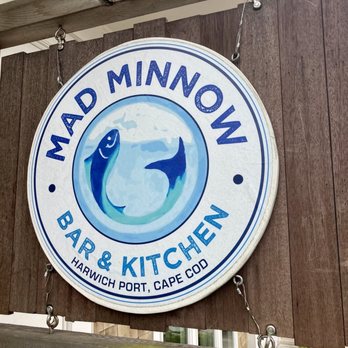 Mad Minnow Bar & Kitchen - Signage; it's set back a bit from the street - Cocktail Bars Near Me - Harwich Port, Massachusetts Mad Minnow Bar & Kitchen - Signage; it's set back a bit from the street - Cocktail Bars Near Me - Harwich Port, Massachusetts