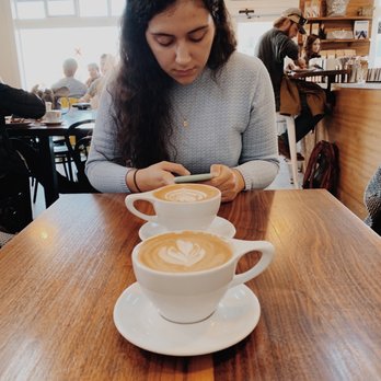Alpine Modern Cafe - oat milk vanilla latte - Cafes Near Me - Boulder, Colorado