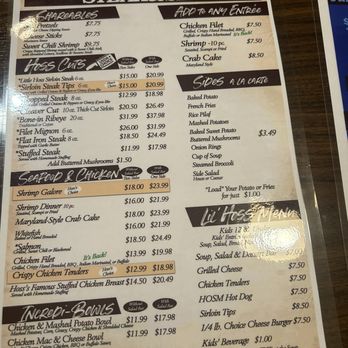 Hoss's Steak & Sea House - Seafood Near Me - Gettysburg, Pennsylvania
