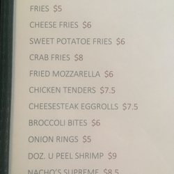 Berkley's Back 9 Bar & Grille - Starters & Snacks