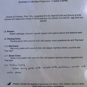 Saby Thai Restaurant - Menu - Thai Near Me - San Jose, California Saby Thai Restaurant - Menu - Thai Near Me - San Jose, California