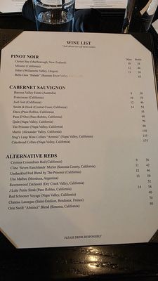 Menu photo 1 The Gruene Door New Braunfels, TX