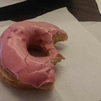 Donut King - Couldn't wait to try the strawberry frosted. No regrets though. - Donuts Near Me - Minneola, Florida Donut King - Couldn't wait to try the strawberry frosted. No regrets though. - Donuts Near Me - Minneola, Florida