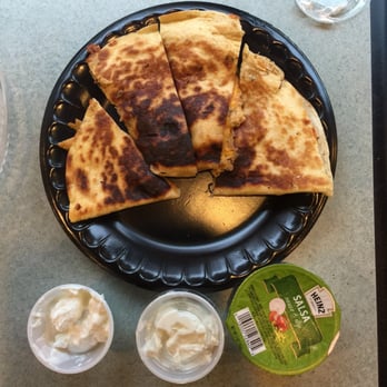 Grille 601 - Chicken quesadilla with salsa and sour cream. - Salad Near Me - Baltimore, Maryland