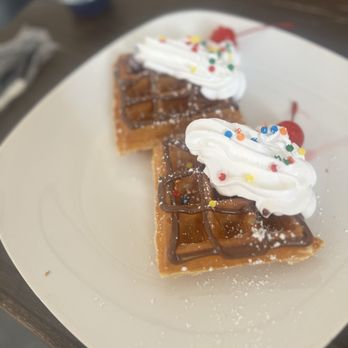 Maple Waffles - A pick from the fun menu! - Waffles Near Me - San Antonio, Texas