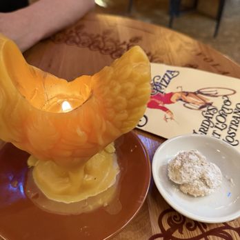 Nostrana - They brought out this rooster candle for my birthday! - Italian Near Me - Portland, Oregon