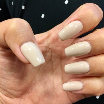 Nails By JoLe - Nude coffin nails by Jojo - Nail Salons Near Me - Newport Beach, California