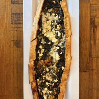 Turkish Grill House - Ispanaklı (spinach) pide. - Turkish Near Me - Yorktown Heights, New York Turkish Grill House - Ispanaklı (spinach) pide. - Turkish Near Me - Yorktown Heights, New York