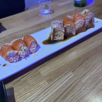 Sushi Damu - Jen jen roll and Ex BF (both no rice) - Sushi Bars Near Me - Tustin, California Sushi Damu - Jen jen roll and Ex BF (both no rice) - Sushi Bars Near Me - Tustin, California