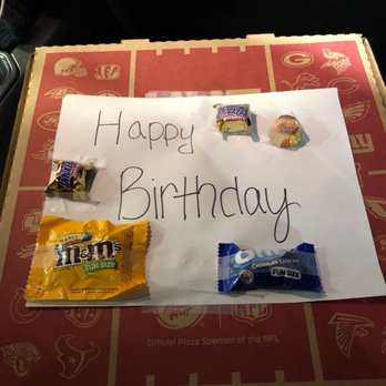 Pizza Hut - a happy birthday sign on a pizza box - Pizza Near Me - Bremen, Indiana