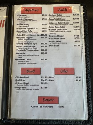 Menu photo 1 Kiyora Sushi Redlands, CA Menu photo 1 Kiyora Sushi Redlands, CA