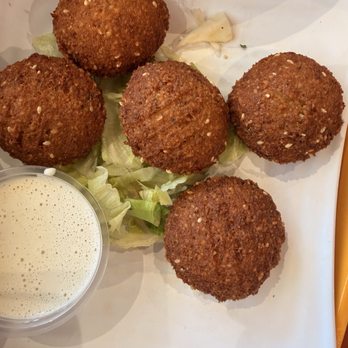 Baghdad Restaurant - Falafel 5 pieces with tahini sauce - Middle Eastern Near Me - Syracuse, New York Baghdad Restaurant - Falafel 5 pieces with tahini sauce - Middle Eastern Near Me - Syracuse, New York