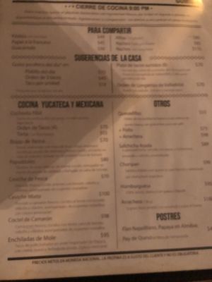 Menu photo 6 La Negrita Cantina Mérida, YUC Menu photo 6 La Negrita Cantina Mérida, YUC