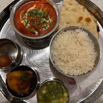 Tabla Indian Restaurant Orlando - Paneer Tikka Masala, vegetable soup, samosa with tamarind sauce, jeera rice, two slices of warm naan, and gulab jamun - Indian Near Me - Orlando, Florida Tabla Indian Restaurant Orlando - Paneer Tikka Masala, vegetable soup, samosa with tamarind sauce, jeera rice, two slices of warm naan, and gulab jamun - Indian Near Me - Orlando, Florida