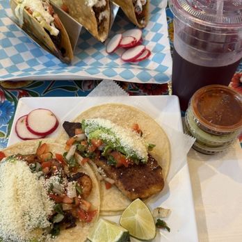 Homemade Taqueria Forest Hills - One fish and one shrimp taco Aguas Frescas Jamaica - Mexican Near Me - Forest Hills, New York Homemade Taqueria Forest Hills - One fish and one shrimp taco Aguas Frescas Jamaica - Mexican Near Me - Forest Hills, New York