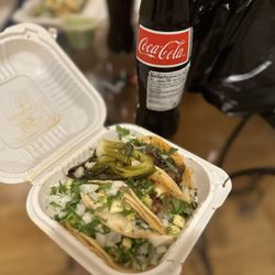 Tacos El Bronco - Al pastor and carne asada tacos