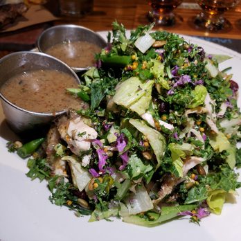 Whiskey Cake Kitchen & Bar - Rotisserie Chicken Kale Salad - New American Near Me - Katy, Texas Whiskey Cake Kitchen & Bar - Rotisserie Chicken Kale Salad - New American Near Me - Katy, Texas