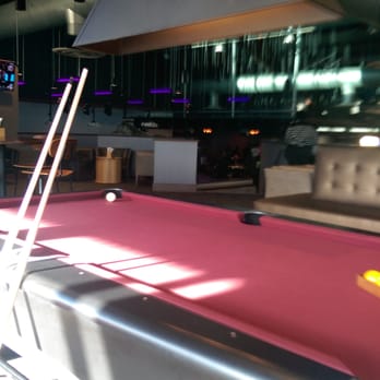 Plank - Pool table overlooking bowling alley in back portion. - Bowling Near Me - Oakland, California