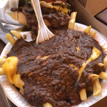 Carney's Restaurant - Chili Cheese Fries and. Burger with Chili made "all the way!" - Burgers Near Me - Los Angeles, California