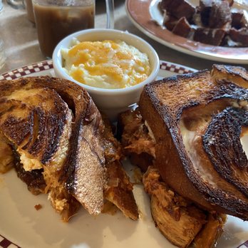 Buttermilk's Farmhouse - The fancy pig! I definitely recommend this colossal sandwich filled with so many flavors! Also, get the cheese grits as your side. - Breakfast & Brunch Near Me - Patchogue, New York