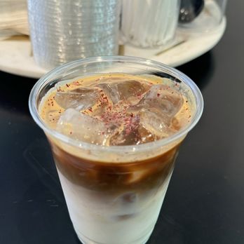 dialog - Iced Pink Rose latte - Coffee & Tea Near Me - Phoenix, Arizona