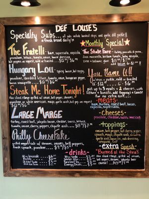 Menu photo 2 Def Louie’s Steubenville, OH