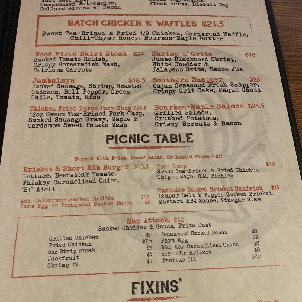 Batch Local Kitchen - Main menu - Cocktail Bars Near Me - West Palm Beach, Florida