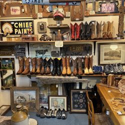 Brass Armadillo Antique Mall - More boots and western items