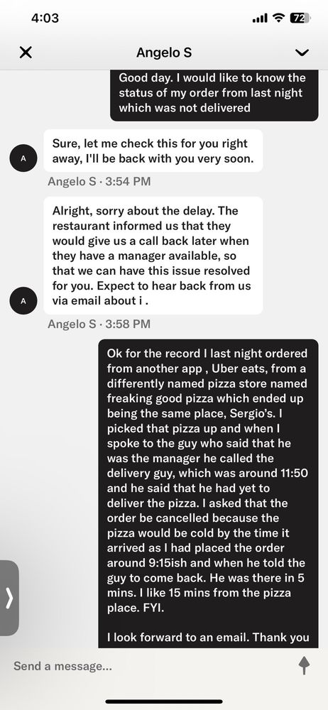 Sergio's Pizza