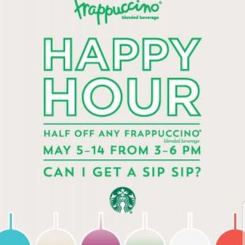 Starbucks - Half off any Frappuccino... Bring the family out and enjoy your favorites. - Coffee & Tea Near Me - Copperas Cove, Texas Starbucks - Half off any Frappuccino... Bring the family out and enjoy your favorites. - Coffee & Tea Near Me - Copperas Cove, Texas
