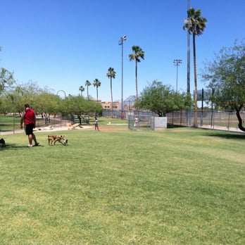 Steele Indian School Park Dog Park - Small dog area. Being used by large & small while the large dog area is being renovated. - Dog Parks Near Me - Phoenix, Arizona