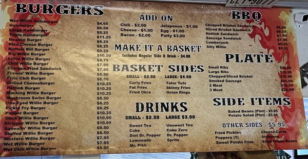 Menu photo 1 Willie's Place Wichita Falls, TX Menu photo 1 Willie's Place Wichita Falls, TX