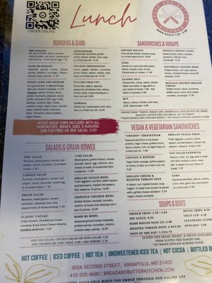 Menu photo 3 Bread and Butter Kitchen Annapolis, MD