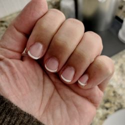 Stormee's Pedi-Mani Bar - Stormie French gel manicure.