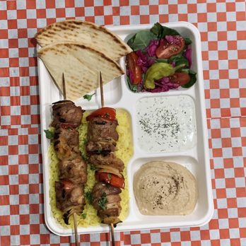 Mosaic Mediterranean Catering - Chicken Kebab Plate - Mediterranean Near Me Mosaic Mediterranean Catering - Chicken Kebab Plate - Mediterranean Near Me
