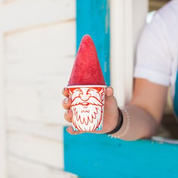 Gnome Cones - One Wild Cherry Gnome comin' right up! - Shaved Ice Near Me - Argyle, Texas