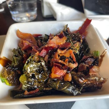 City Tavern - Fried Brussel Sprouts with bacon and balsamic reduction. - Burgers Near Me - Salisbury, North Carolina City Tavern - Fried Brussel Sprouts with bacon and balsamic reduction. - Burgers Near Me - Salisbury, North Carolina