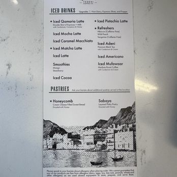 Qamaria Yemeni Coffee - Cold drinks menu - Coffee & Tea Near Me - Dublin, Ohio