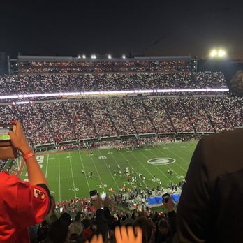 Sanford Stadium - Fan's cell phones light up the stadium. - Stadiums & Arenas Near Me - Athens, Georgia Sanford Stadium - Fan's cell phones light up the stadium. - Stadiums & Arenas Near Me - Athens, Georgia