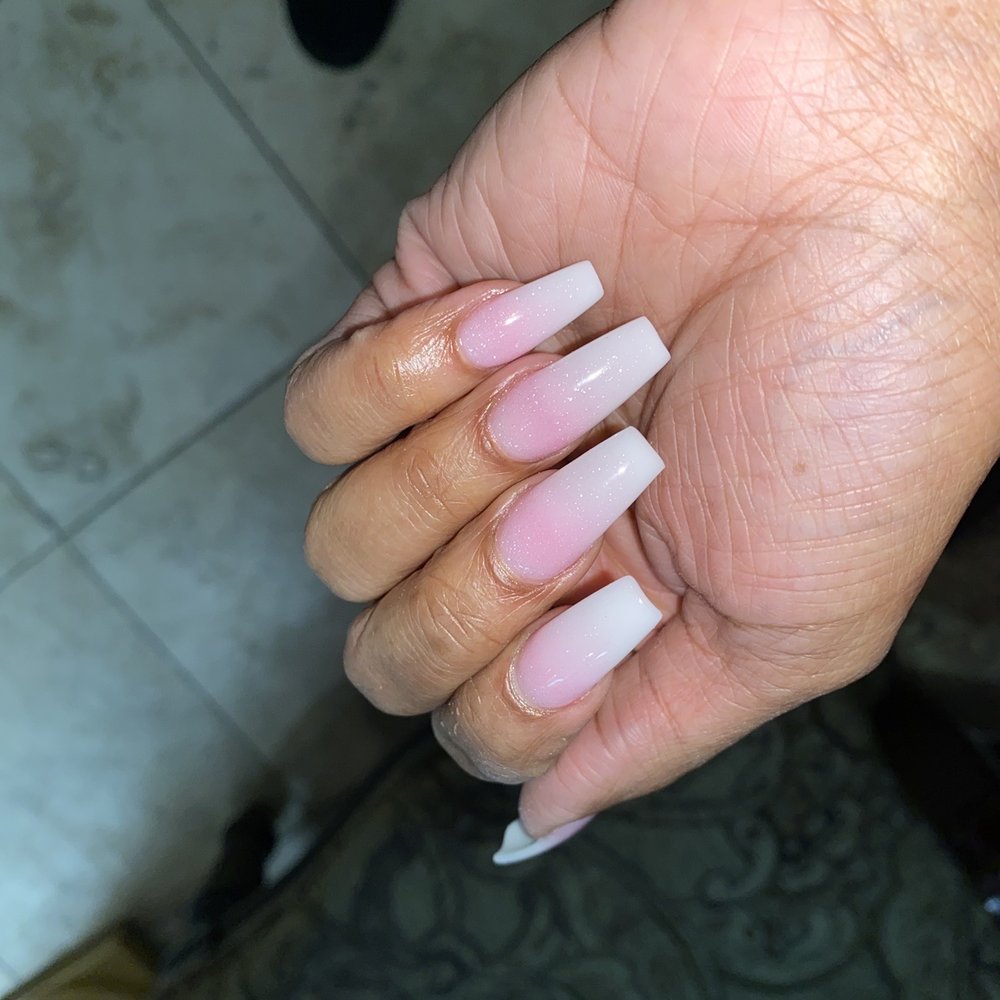 Eminence Nails and Spa - Pink & White Ombré with BEN!! - Nail Salons Near Me - Atlanta, Georgia Eminence Nails and Spa - Pink & White Ombré with BEN!! - Nail Salons Near Me - Atlanta, Georgia