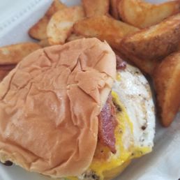 a burger and french fries a burger and french fries
