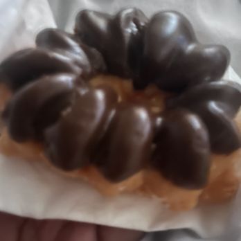 Donut Star - Breakfast in bed chocolate French Cruller Donut - Donuts Near Me - Auburn, Washington