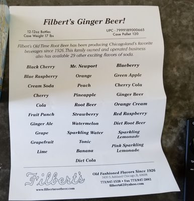 Filbert's Old Time Root Beer by null