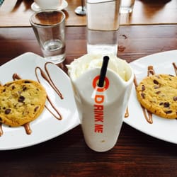 Max Brenner - Espresso & Praline Shake and two cookies... my kind of afternoon.