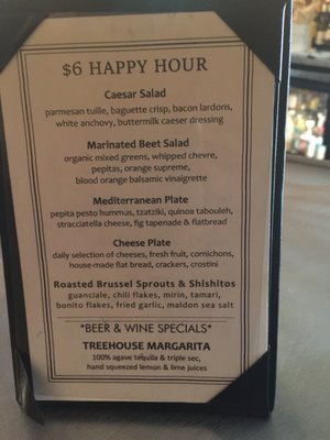 Menu photo 3 Treehouse Bar & Lounge Taos, NM