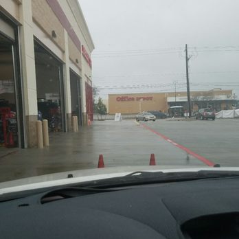 Discount Tire - Follow the cones to form a U shape & when you're done, he'll remove the cones in front & you're good to go! - Tires Near Me - Houston, Texas