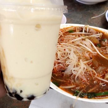Pho #1 - Pho & durian boba smoothie. Yum! Their pho is on point. I always come back here for their pho - Vietnamese Near Me - Fresno, California